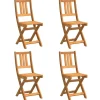 vidaXL - Tuinstoel - Bruin - Massief acaciahout - 36 x 46 x 86cm