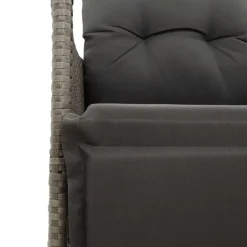 vidaXL - Tuinstoel - Grijs - Poly rattan