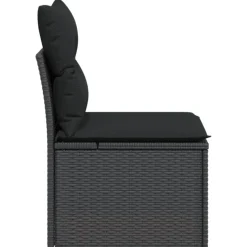 vidaXL - Tuinstoel - Zwart - Poly rattan