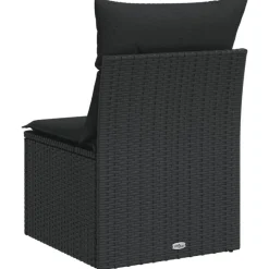 vidaXL - Tuinstoel - Zwart - Poly rattan
