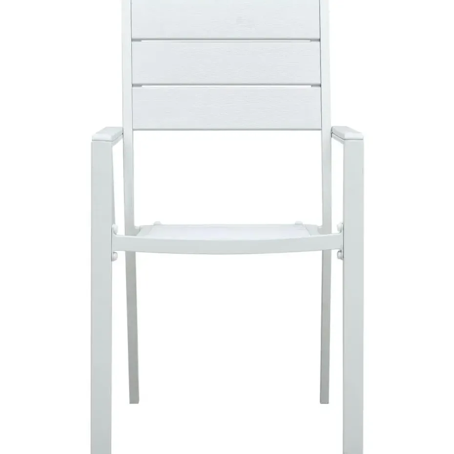 vidaXL - Tuinstoelen - Wit - Hout - 4 stuks