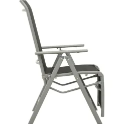 vidaXL - Tuinstoelen - Zilverkleurig - Aluminium - 2 stuks - Verstelbaar