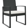 vidaXL - Tuinstoelen - Zwart - Polypropyleen - 2 stuks