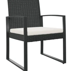 vidaXL - Tuinstoelen - Zwart - Polypropyleen - 2 stuks