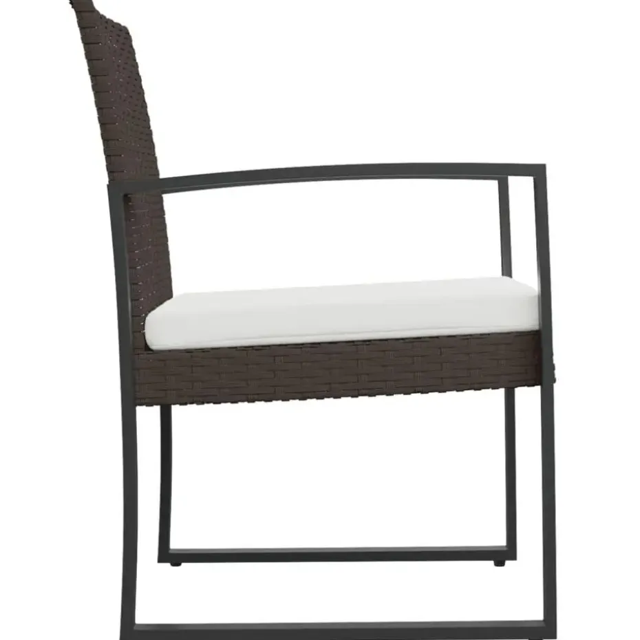 vidaXL - Tuinstoelen - Zwart - Polypropyleen - 2 stuks