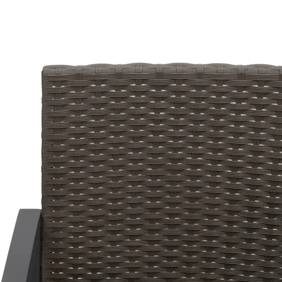 vidaXL - Tuinstoelen - Zwart - Polypropyleen - 2 stuks