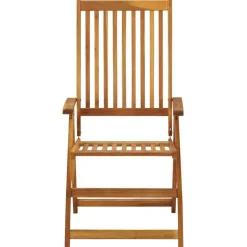 vidaXL - Tuinstoelen inklapbaar met kussens - Massief acaciahout - 6 stuks