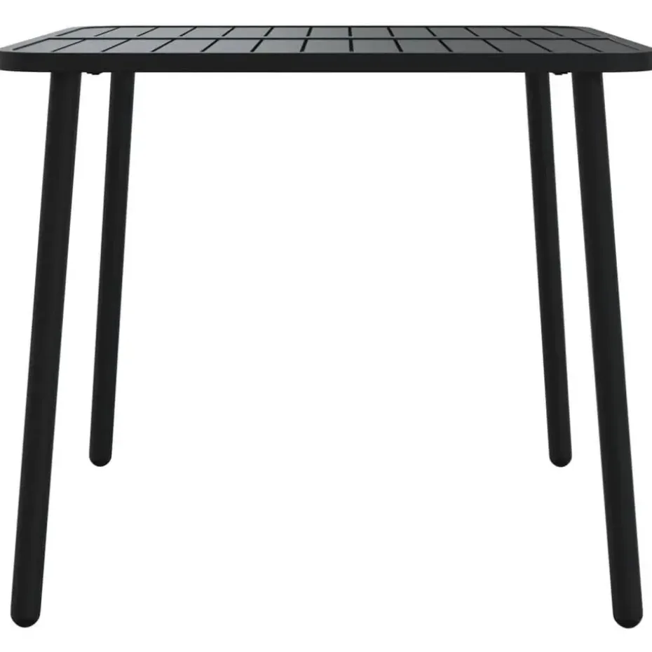vidaXL - Tuintafel - Antraciet - Staal - 80 x 80 x 71 cm