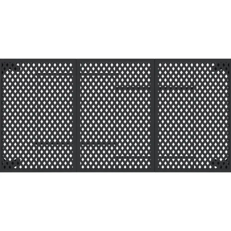 vidaXL - Tuintafel - Antraciet - Staal - 165 x 80 x 72 cm