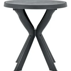 vidaXL - Tuintafel - Antraciet - Kunststof