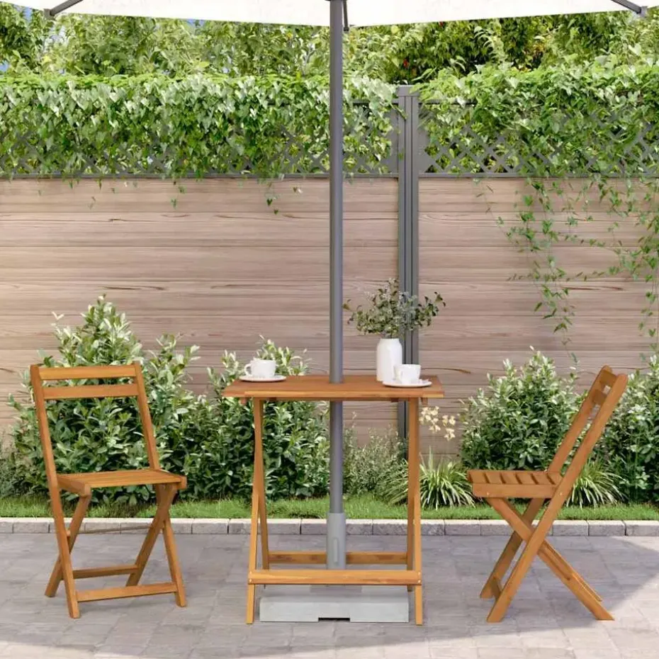 vidaXL - Tuintafel - Bruin - Hout
