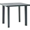 vidaXL - Tuintafel - Groen - Kunststof