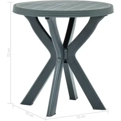vidaXL - Tuintafel - Groen - Kunststof