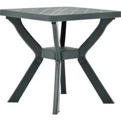 vidaXL - Tuintafel - Groen - Kunststof