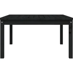 vidaXL - Tuintafel - Zwart - Massief grenenhout - 82.5 x 82.5 x 45 cm