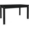 vidaXL - Tuintafel - Zwart - Massief grenenhout - 82.5 x 50.5 x 45 cm