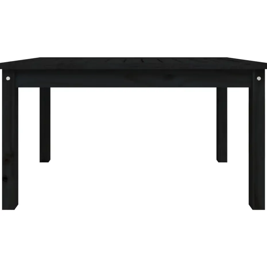 vidaXL - Tuintafel - Zwart - Massief grenenhout - 82.5 x 50.5 x 45 cm