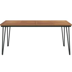 vidaXL - Tuintafel met haarspeldpoten - Bruin - Hout - 180 x 90 x 75 cm