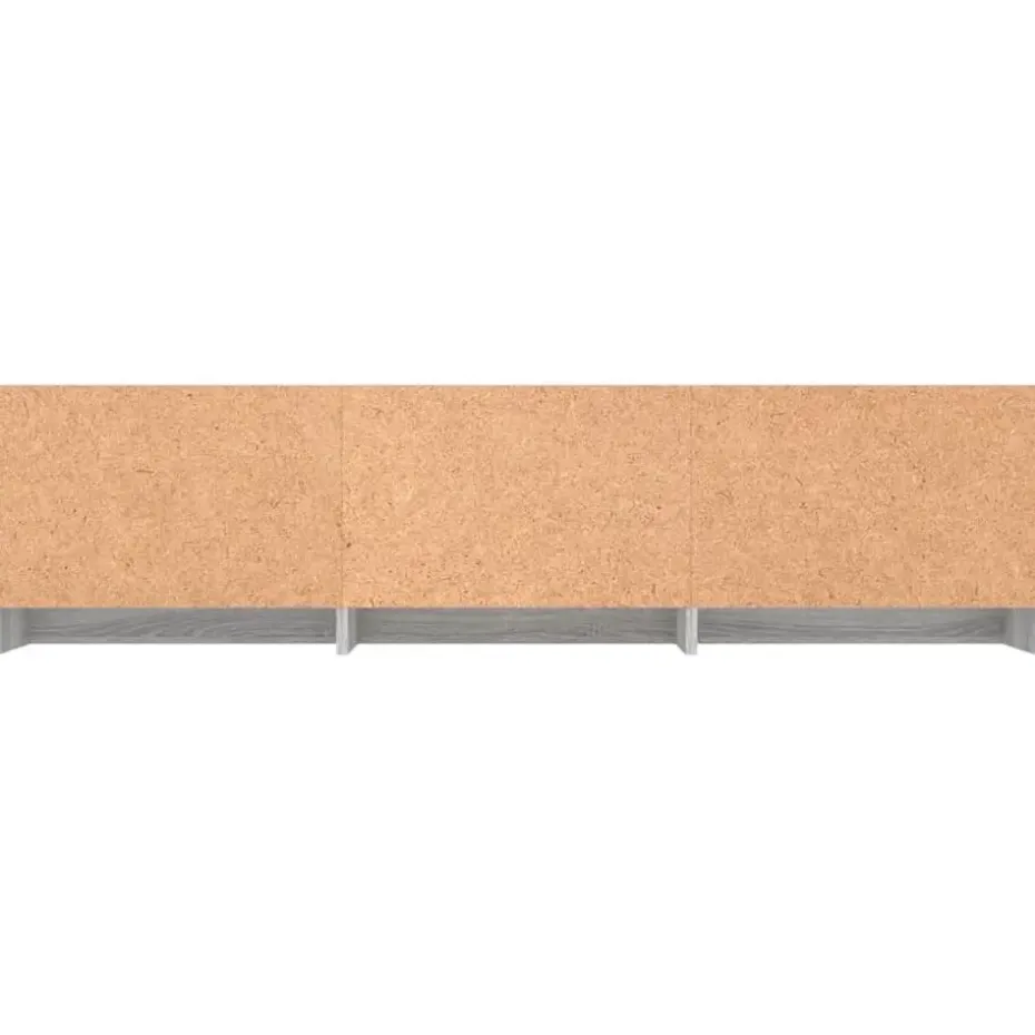 vidaXL - Tv-kast - Grijs - Bewerkt hout