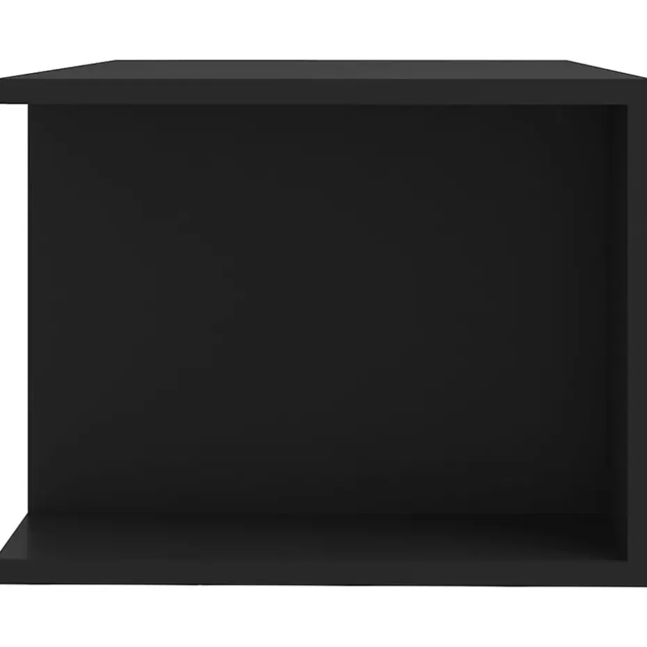 vidaXL - Tv-kast - Zwart - Bewerkt hout