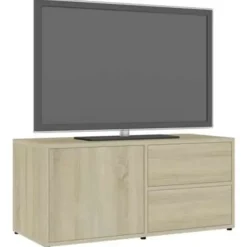 vidaXL - Tv-meubel - Bruin - Bewerkt hout