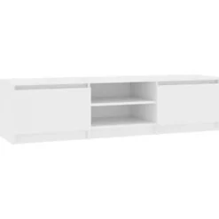 vidaXL - Tv-meubel - Wit - Bewerkt hout