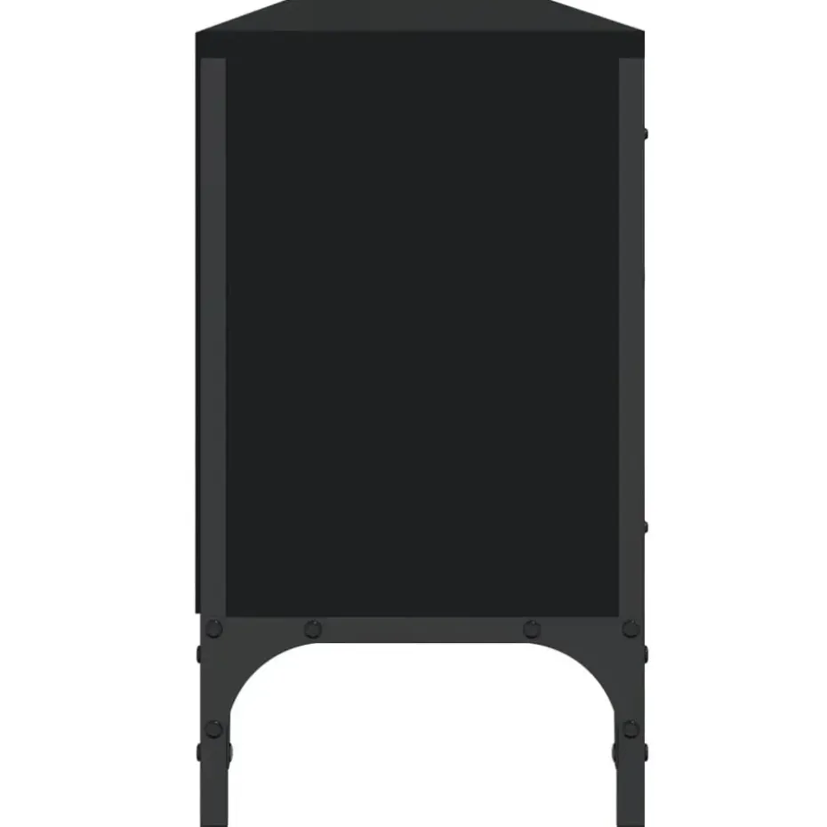 vidaXL - Tv-meubel - Zwart - Bewerkt hout