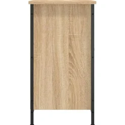 vidaXL - TV-meubel met 2 deuren 2 vakken - Sonoma eiken - Hout - 100x35x65 cm