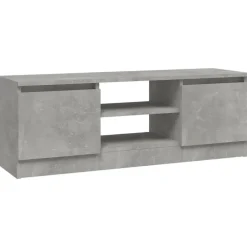 vidaXL - Tv-meubel met deur - Grijs - Bewerkt hout - 102 x 30 x 36 cm