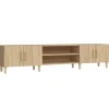 vidaXL - TV-meubel met deuren - Sonoma eiken - Hout -180x31.5x40 cm