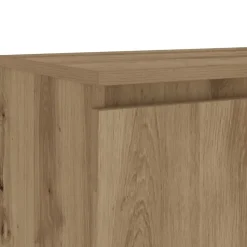 vidaXL - TV-meubel met LED en 2 deuren - Artisanaal eiken - 120x30x36 cm