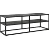 vidaXL - Tv-meubel met zwart marmerglas - Zwart - Glas - 120 x 40 x 40 cm