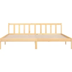 vidaXL - Tweepersoonbed - Naturel - Massief grenenhout - 180x200 cm