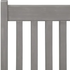 vidaXL - verstelbaar Tuinset 4-zits grijs massief acaciahout - (150-200)x100 cm