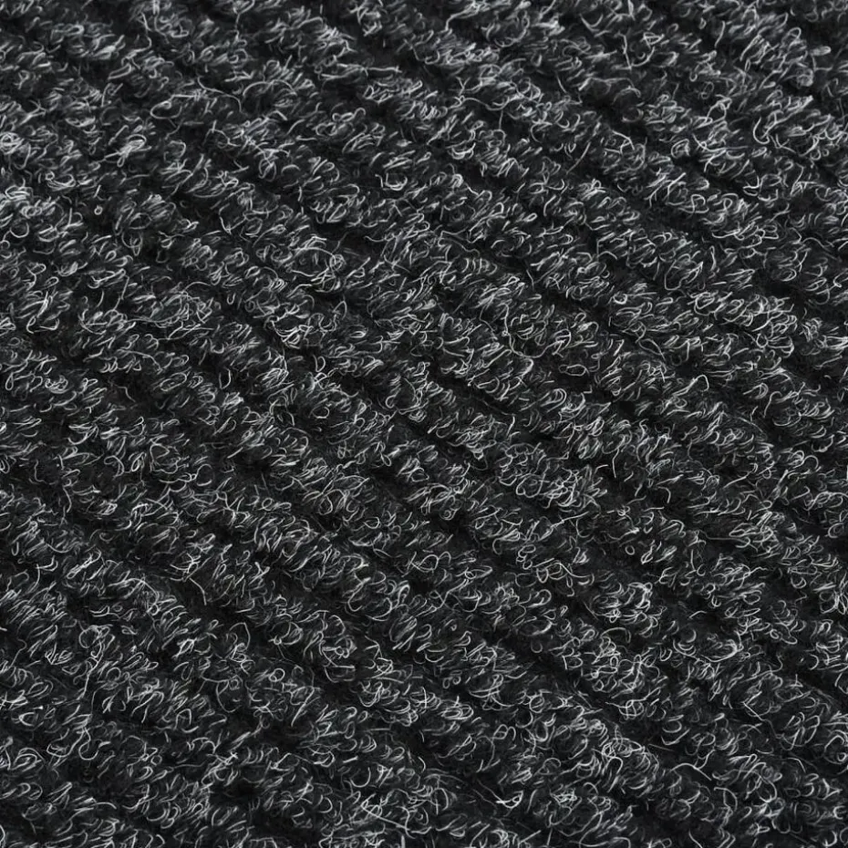 vidaXL - Vloerkleed - Antraciet - Polypropyleen - 100 x 150 cm