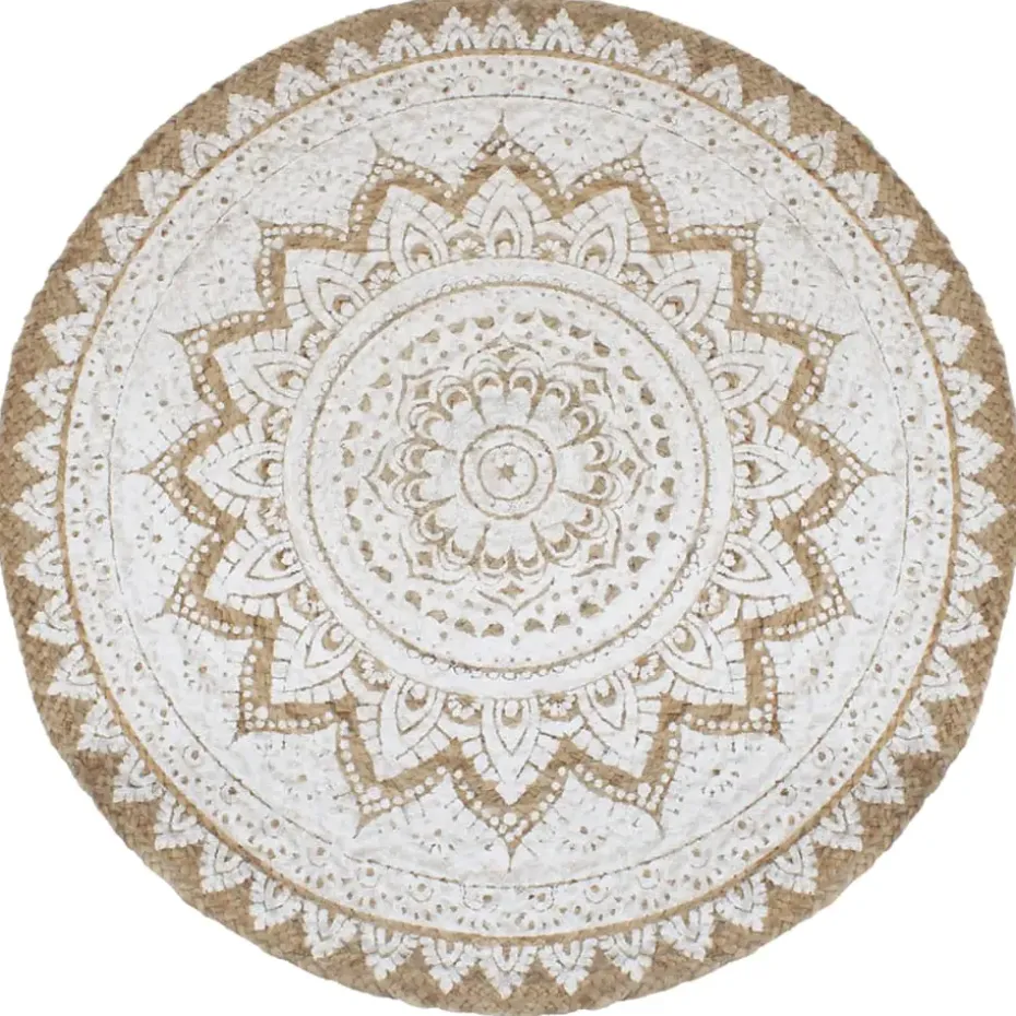 vidaXL - Vloerkleed - Beige - Jute - 210 cm