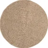 vidaXL - Vloerkleed - Bruin - Polypropyleen - Ø 90 cm