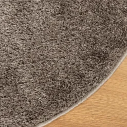 vidaXL - Vloerkleed - Grijs - Polyester - Ø 160 cm