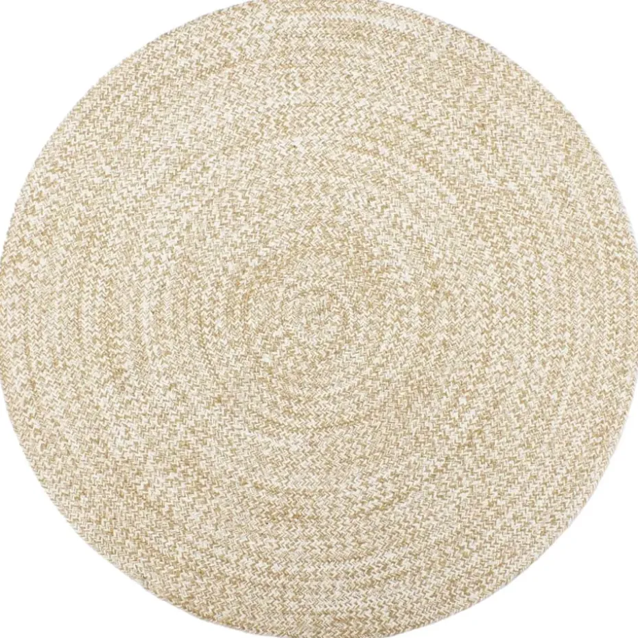 vidaXL - Vloerkleed - Wit - Jute