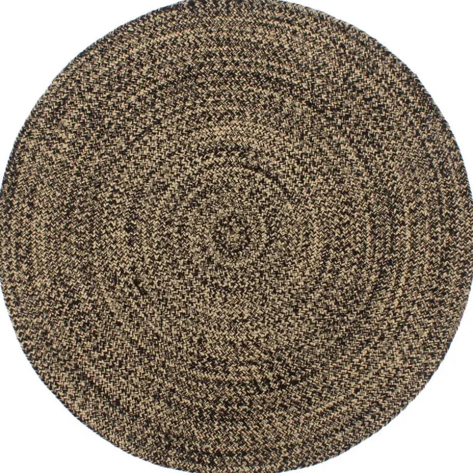 vidaXL - Vloerkleed - Zwart - Jute