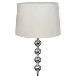 vidaXL - Vloerlamp - Wit - Chrome