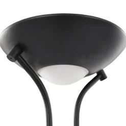 vidaXL - Vloerlamp - Zwart - Staal