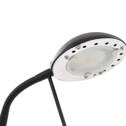vidaXL - Vloerlamp - Zwart - Staal