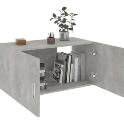 vidaXL - Wandkast - Grijs - Bewerkt hout