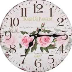 vidaXL - Wandklok - Multikleur - MDF - 30 cm