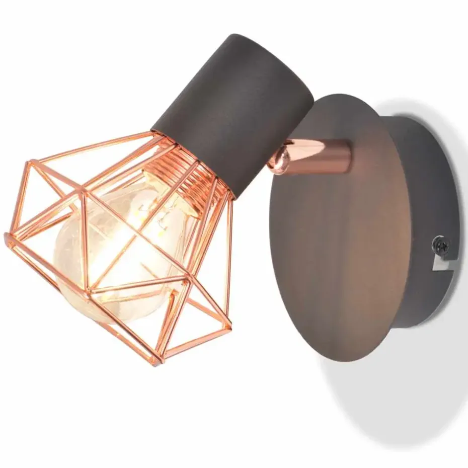 vidaXL - Wandlamp - Multikleur - Metaal - 2 stuks