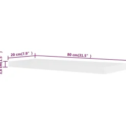 vidaXL - Wandmeubel - Wit - MDF - 80 cm - 2 stuks