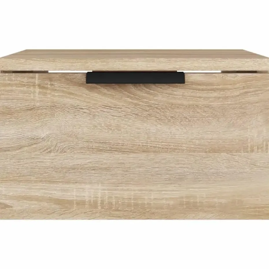 vidaXL - Wandnachtkastje - Bruin - Bewerkt hout