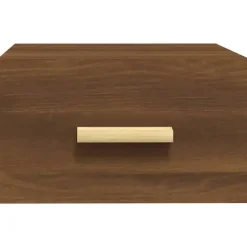 vidaXL - Wandnachtkastje - Bruin - Bewerkt hout