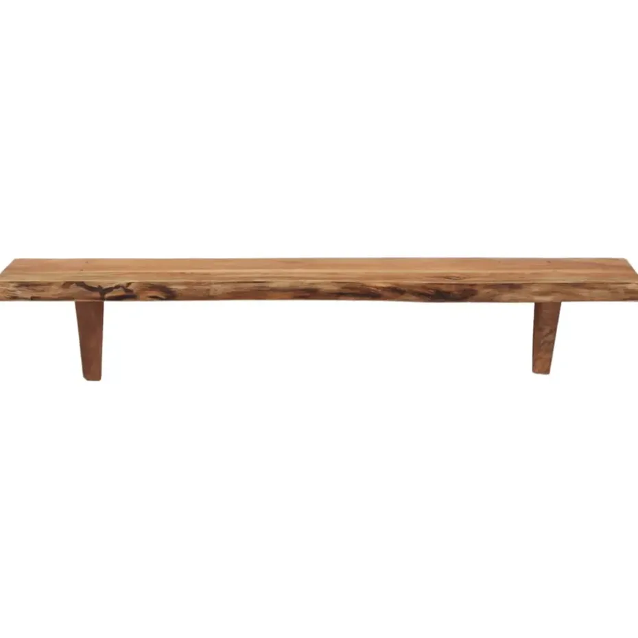 vidaXL - Wandplank - Bruin - Hout - 90 x 20 x 18 cm - 2 stuks